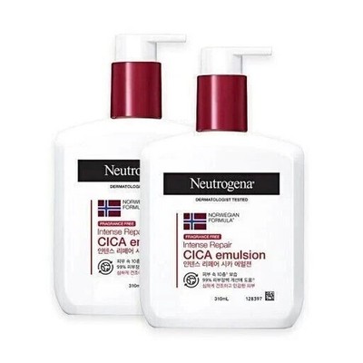 Neutrogena Intense Repair CICA Body Lotion 310ml ×2 Fragrance Free Genuine New