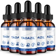 Tadazil Drops, Official Tada ZIL Supplement Droppers (5 Pack)