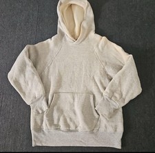 Vintage 60s Double Face Hoodie - Sun Faded Grey / Thermal Lined / Size M Fit