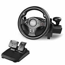 DOYO 270° Pro Universal Vibration Gaming Steering Wheel with Pedals for ps4