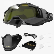 Auto Darkening Welding Goggles 4 Arc Sensor Eye Protection Safety Goggles Wel...