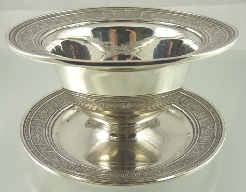 WEDGWOOD STERLING BOWL & STAND G10 BY INTERNATIONAL SILVER CO - 第 1/6 張圖片