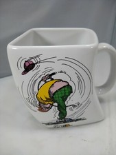 Vintage The Results Of Over Swing Twisted Golf Humor Coffee Mug Funny Golf Gifts