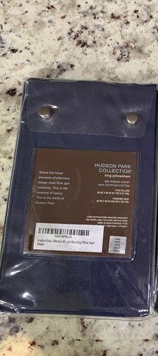 Hudson Park 800 Thread Count Egyptian Cotton KING Sham Blue. Brand New! - Picture 6 of 6