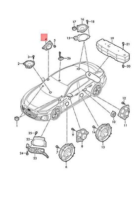 Genuine AUDI e-tron GT F83 Loudspeaker 9J1035361 | eBay 