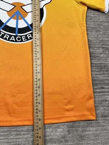 Overwatch Jersey Mens Medium Yellow Orange Ombre Tracer Soccer T - Picture 6 of 13