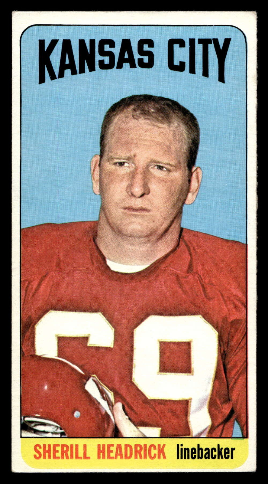 1965 Topps #101 Sherrill Headrick UER Excellent+ SP Chiefs UER ID:416903