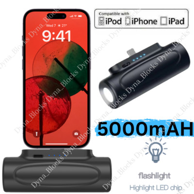 5000mAh Portable Power Bank External Battery Fast Charger For iPhone 14 13 12 11
