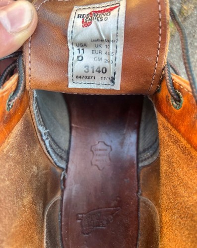 Red Wing Boots Chukka Stiefel Neue Sohle Vibram 44,5 11 Top Patina - Bild 5 von 7
