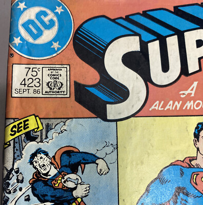 Superman #423 Comic Book (Sep 1986, DC) Last Issue Alan Moore | eBay