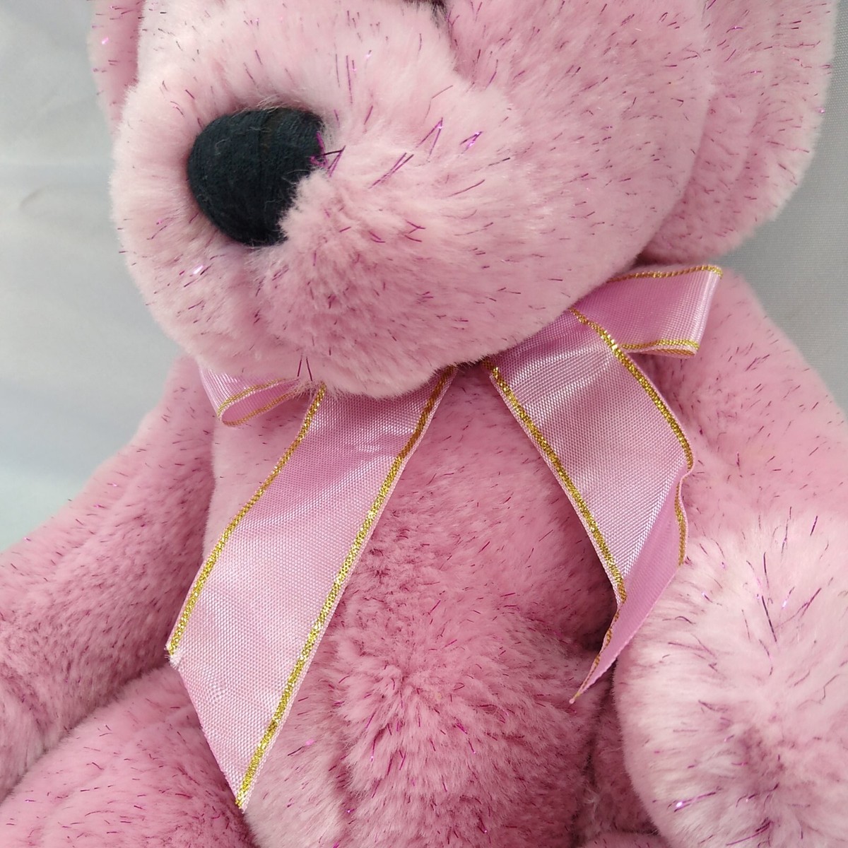 Vintage Pink Teddy Bear Ganz Heritage Collection Stuffed Animal
