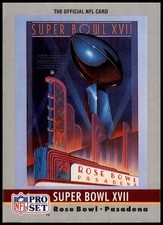 Super Bowl XVII #17 1990 Pro Set Super Bowl Collectibles