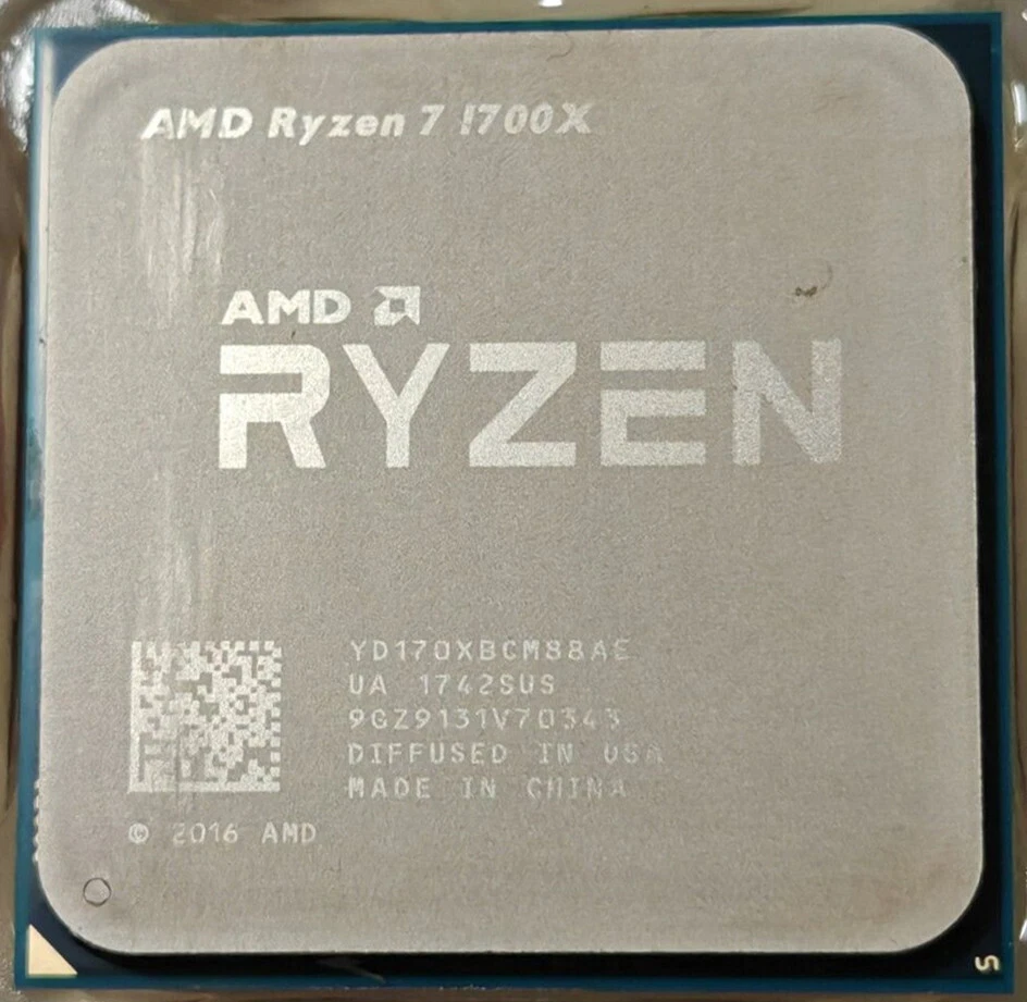 AMD Ryzen 7 1700X CPU Prozessor Sockel AM4 3.4 GHz 8-Kern 16 Threads - Bild 1 von 2