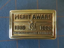 Vintage Mint in Case ABC 1965-66 Bowling Award Belt Buckle - 662 Series