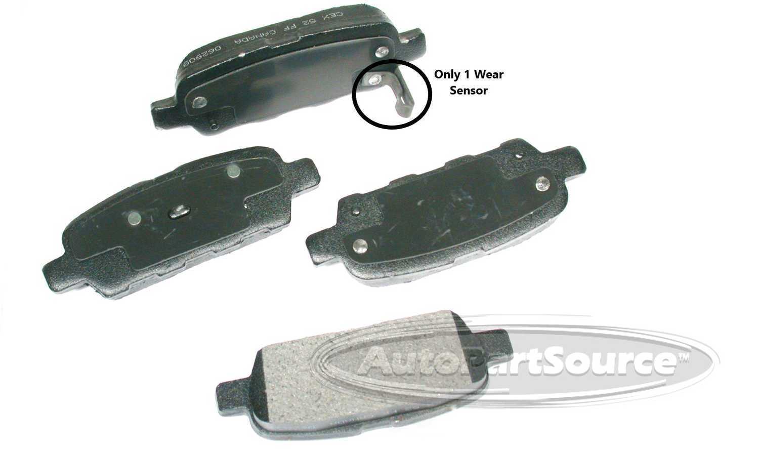 Disc Brake Pad Set Autopartsource CE905 | eBay