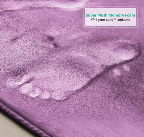 3PC Bathroom Rug Memory Foam Bath Mat Set - Small Large and Contour Bath Rugs - Picture 119 of 175