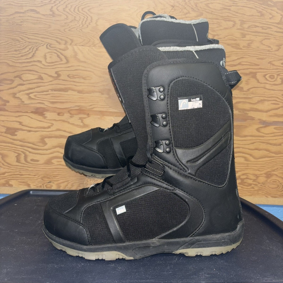 Head Scout Rodeo Comfort Cuff Snowboard Boots Black US Size 11 EUR