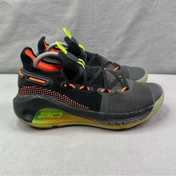 Armour Curry 6 Fox Theatre Youth Size Basketball Shoes Black/Neon |