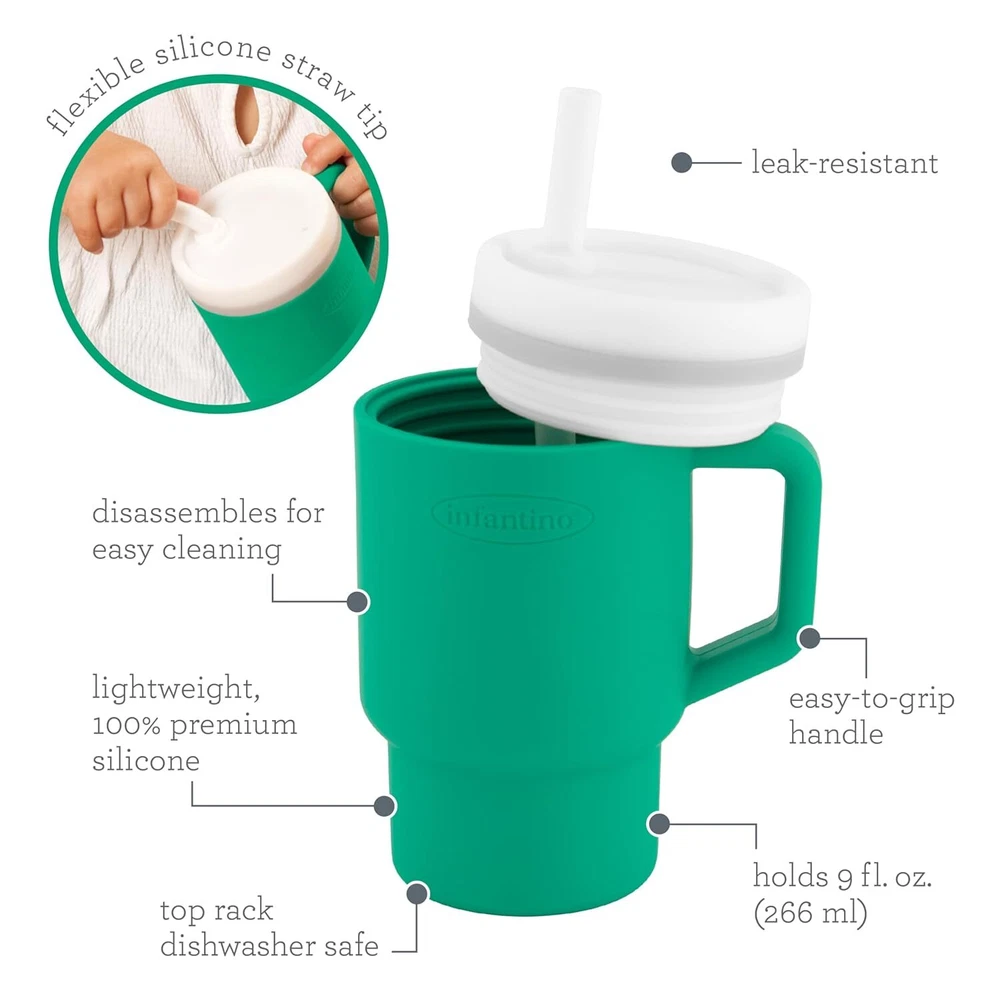 Tumbler Leak-Resistant Straw Toddler Handle 9oz Alpine Easy Clean Hydration