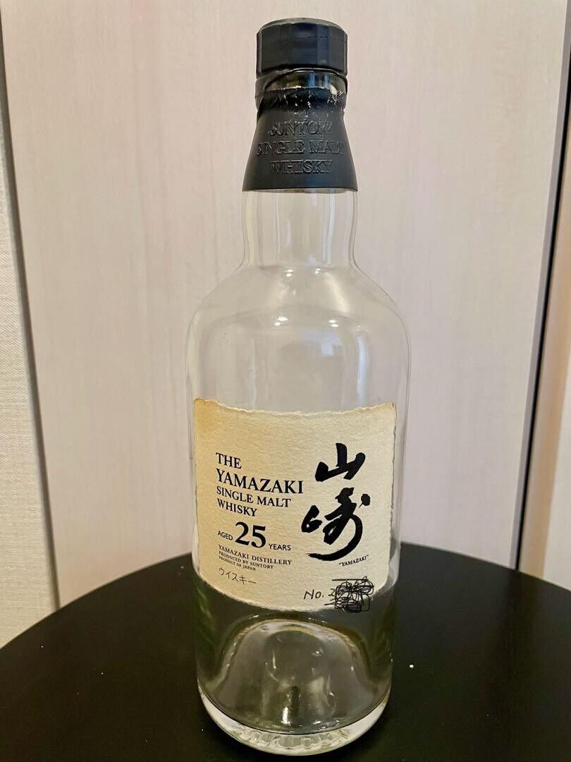 SUNTORY Single Malt Whisky Yamazaki 25years Empty Bottle SUNTORY Single Malt Whisky Yamazaki 25years Empty Bottle