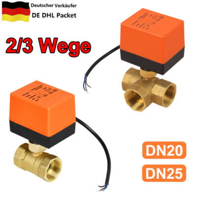 2/3 Wege 1 Zoll DN25 Zonenventil Kugelventil Umschaltventil Motorkugelhahn 220V