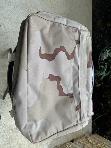 Franklin Covey Desert Camo Tan Nylon Organizer Tote Messenger Attaché Bag - Picture 2 of 8