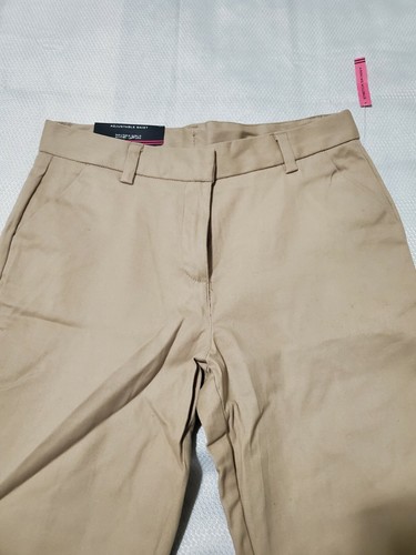 Nautica Girls' School Uniform Skinny Fit Stretch Twill Pant B4 - Picture 3 of 7