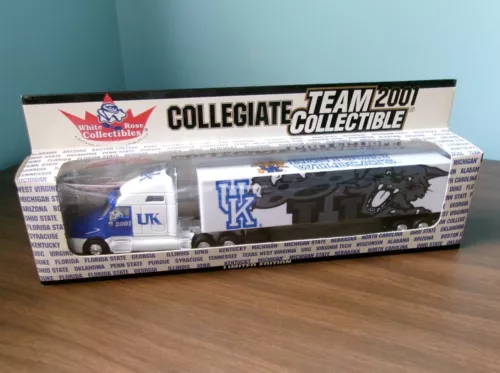 Kentucky Wildcat White Rose Collectbles Blue & White Diecast Tractor Trailer
