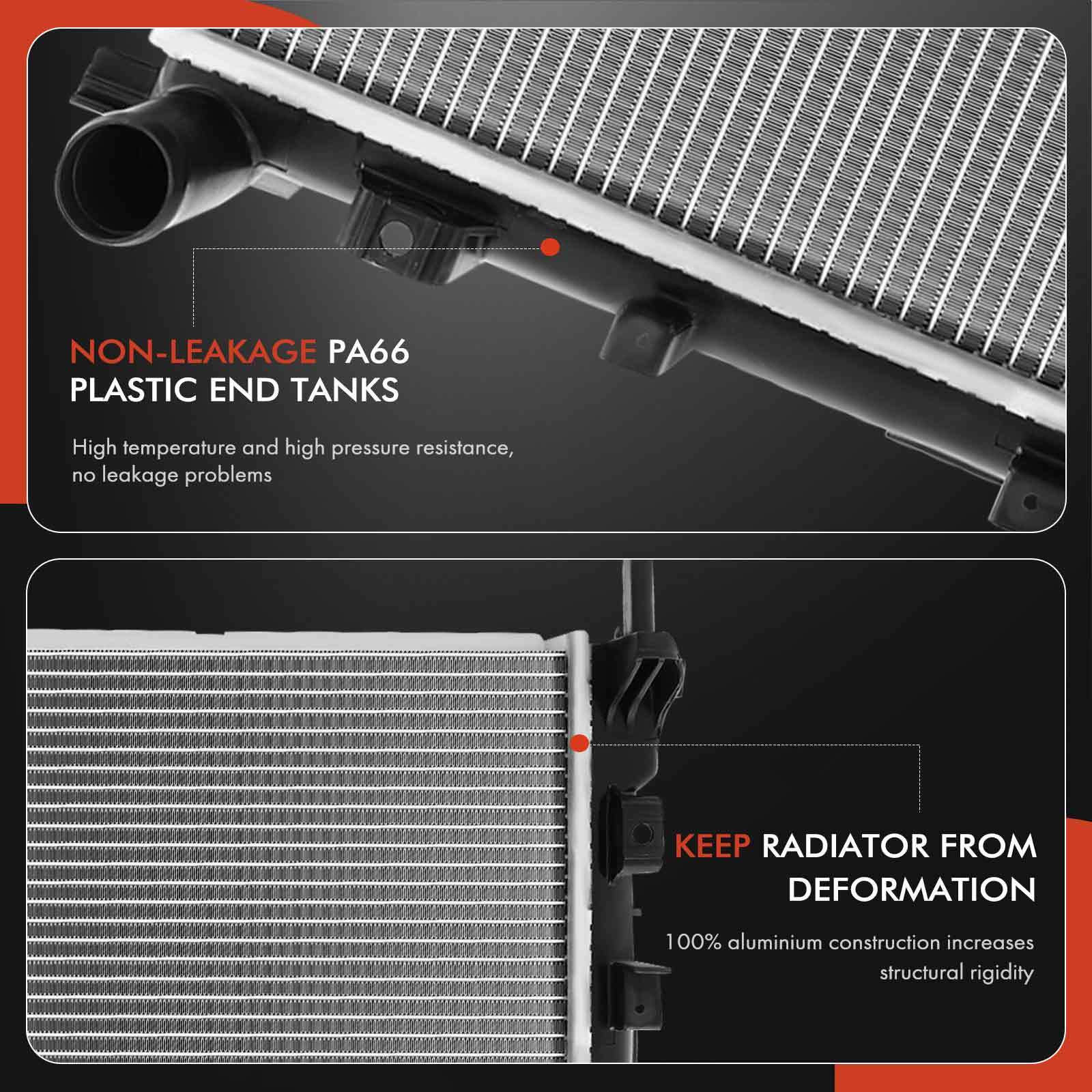 A-Premium Radiator & AC Condenser Cooling w/ Bracket Kit for Dodge ...