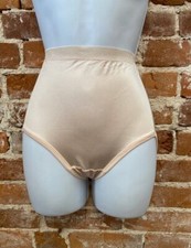 Breezies Light Nude Beige Basics Nylon Microfiber Brief Panties New