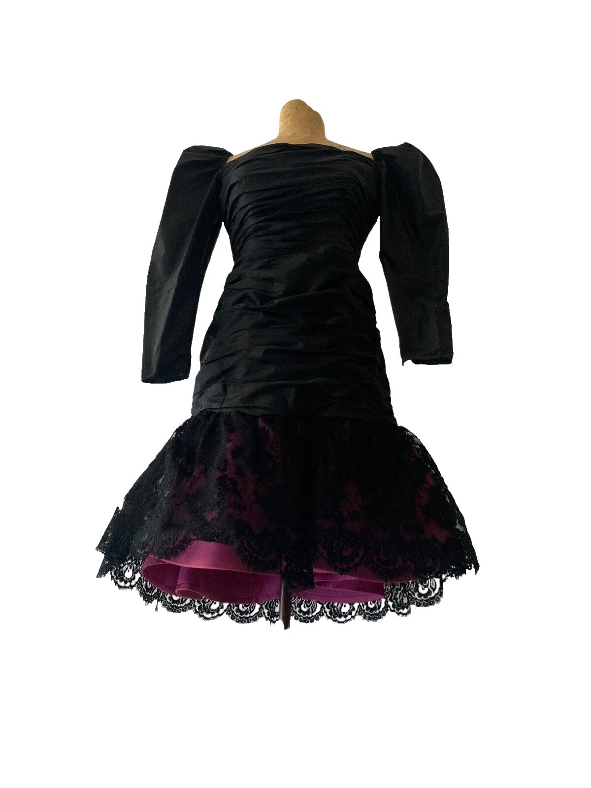 Ropa Vintage de encaje Negro para Mujer