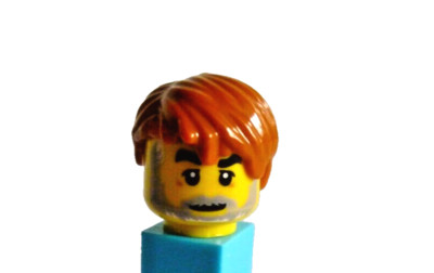 1 x LEGO  62810 City,Haare für Minifiguren,Junge,Mann dark orange Neu