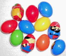 One Dozen Pirates Fillable Regular Size Colored Plastic Easter Eggs & Parrot New