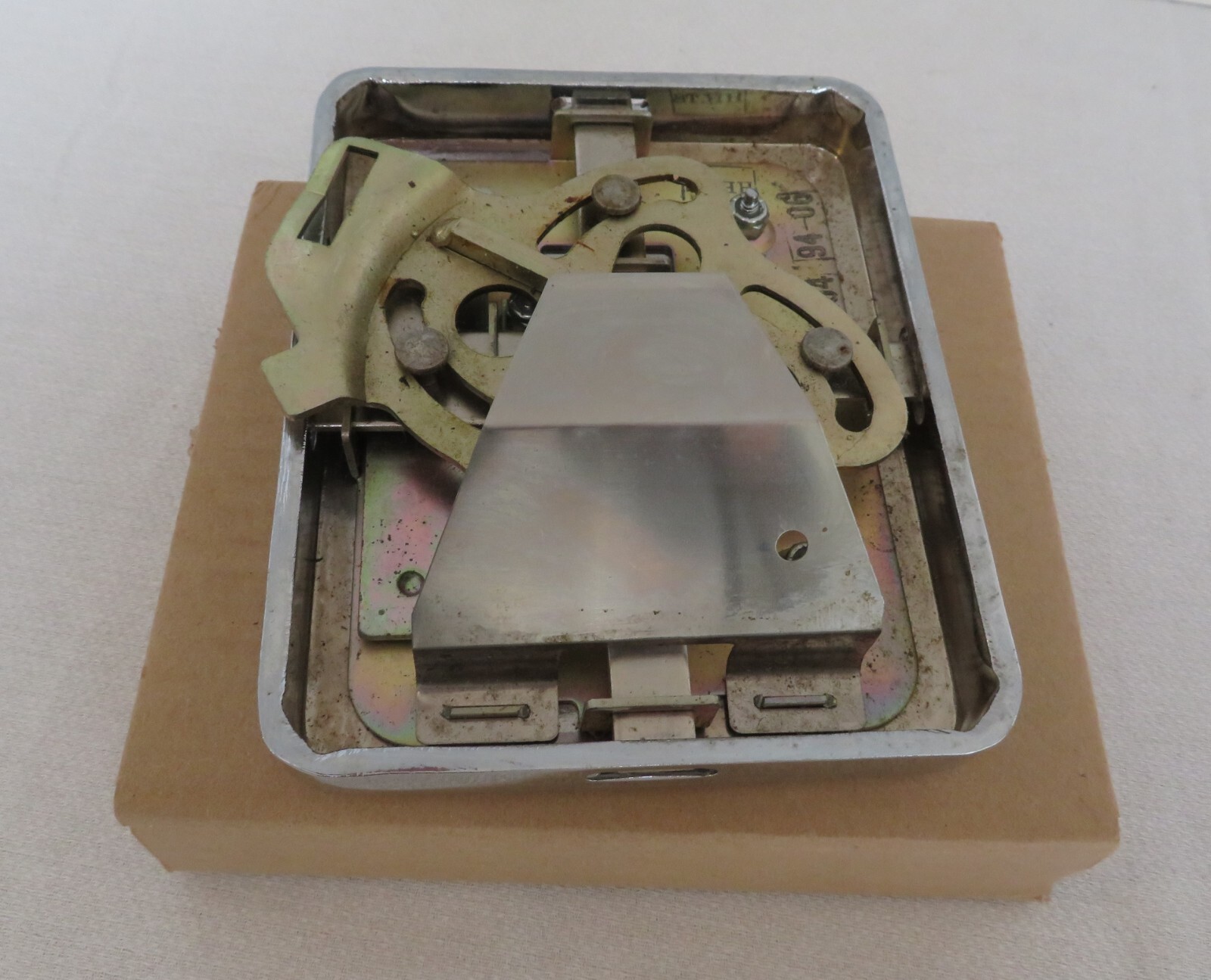 New  York Telephone Chrome vault door NOS Original Chrome