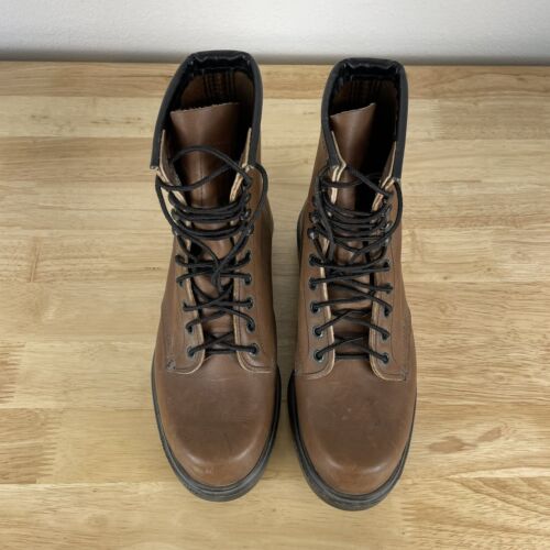 Stivali morbidi vintage Red Wing 953 supersole pelle marrone uomo 7 made in USA INDOSSATI UNA VOLTA! - Foto 8 di 19