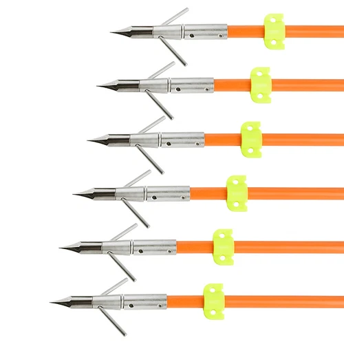 Fishing Arrows 32" Archery Bow Fiberglass 8mm Broadheads Bowfishing Hunting - Picture 11 of 11