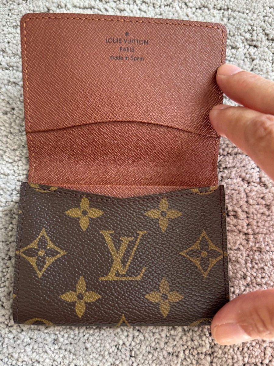 Authentic Louis Vuitton Monogram Canvas Business Card Holder