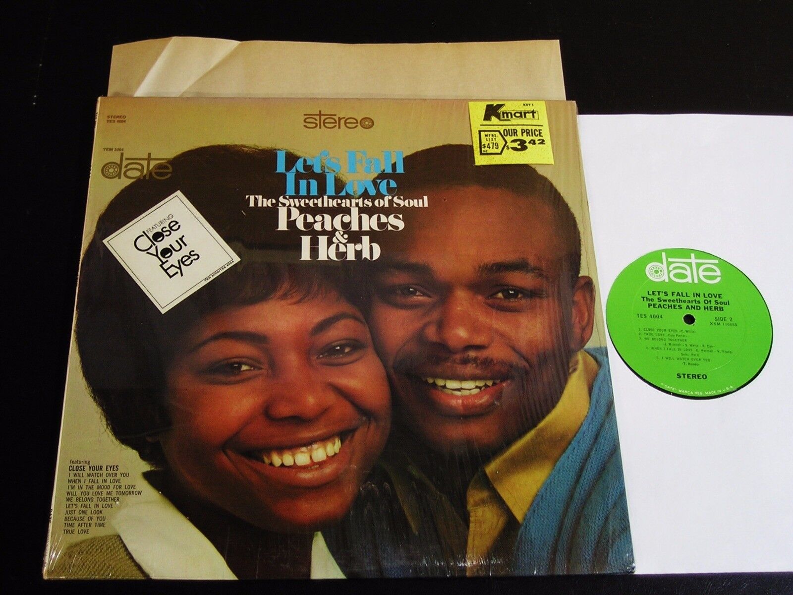 Let's Fall in Love - Peaches and Herb - Vintage vinyl album cover