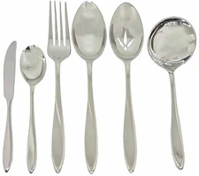 Oneida LUNETTE 6 Piece Serving Set Stainless 18/10 NIB Dishwasher Safe