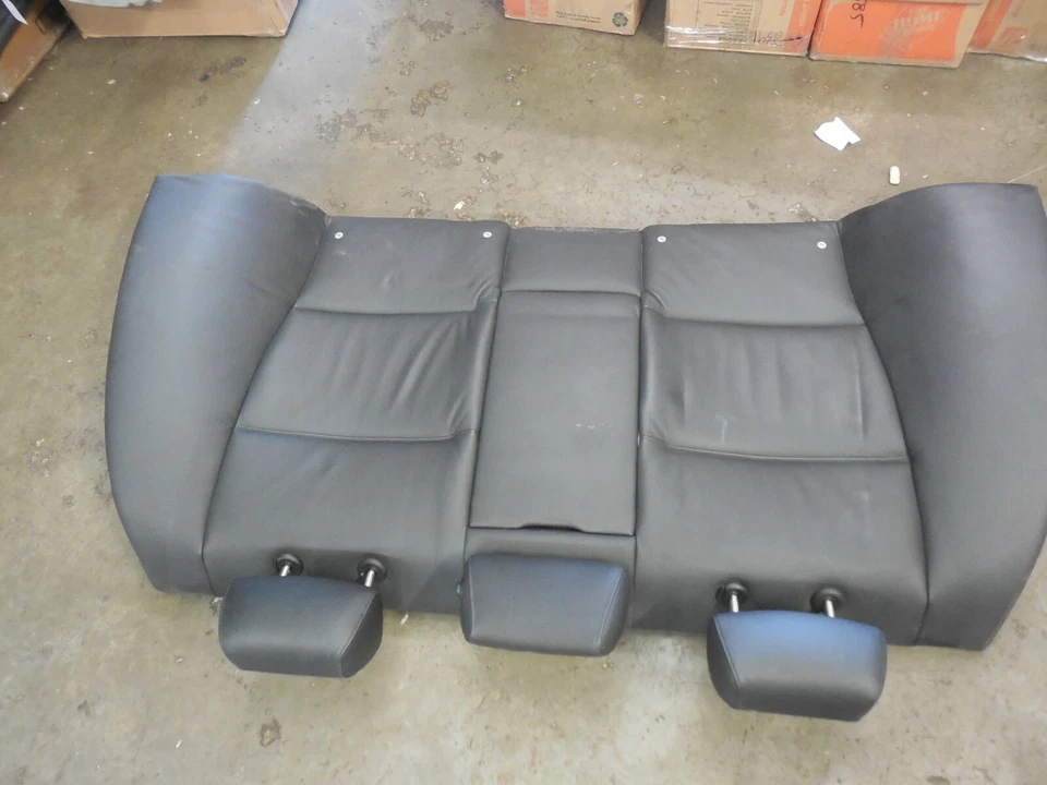 06-11 BMW E90 335i 330i Asiento Superior Trasero Cojín Banco Trasero Negro 7146867 Foto 3 de 4