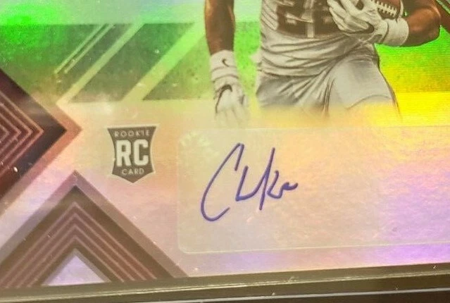 Chase Edmonds AUTO~RC Elite Draft Picks 2018 Rookie Autograph SP Cardinals ARI - Image 2 of 3