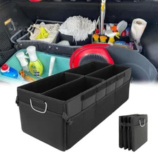 For Jeep Wrangler Car Trunk Organizer Leather Cargo Folding Storage Bin Bag Box