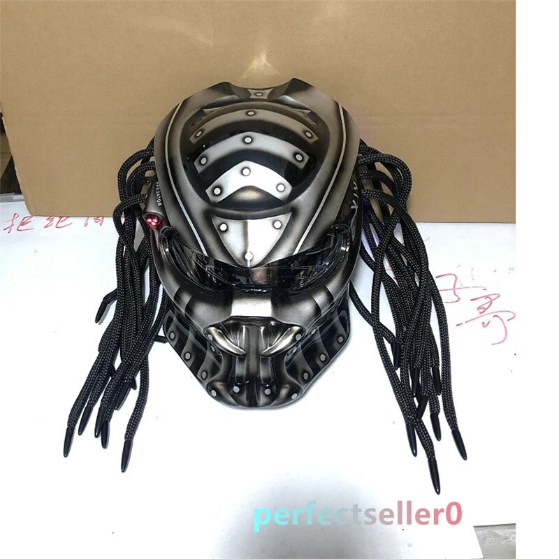 Alien Predator Fangs Wasp Motorcycle Full Face Laser Light Helmet Mask Present - Image 2 of 4