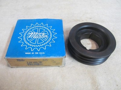 NEW MARTIN HI-CAP PULLEY SHEAVE, PART #3 3V 450 TB, TRIPLE PULLEY V-BELT.