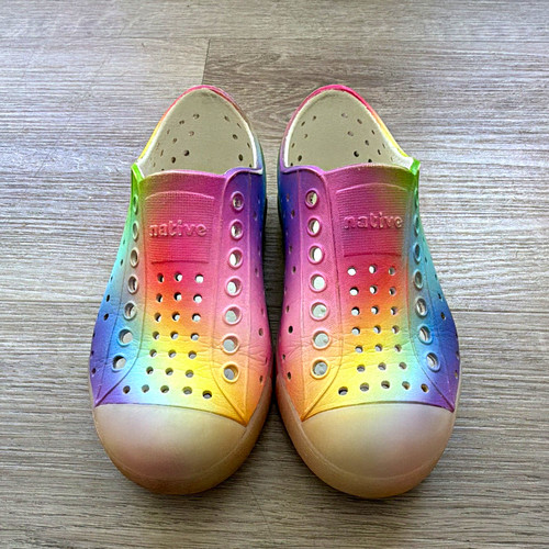 Native Jefferson Unisex Kids Multicolor Slip-On Casual Shoes Synthetic US 10