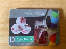 Creatacolor Aqua Brique Watercolor Block 10-Color Tin Set