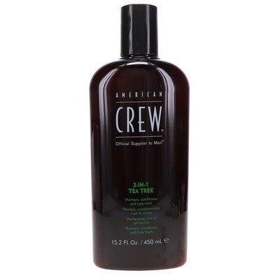 American Crew 3-In-1 Tea Tree Shampoo Conditioner and Body Wash 15.2 oz