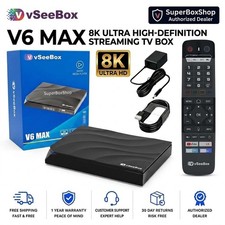 Vseebox V6 Max Android Media Player Authorized Distributor - Fast Free Shipping