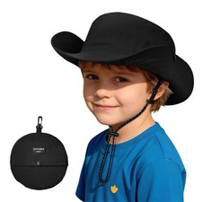 Packable Foldable Kids Sun Hat UPF 50 Girls Boys Beach Bucket Protection Cap