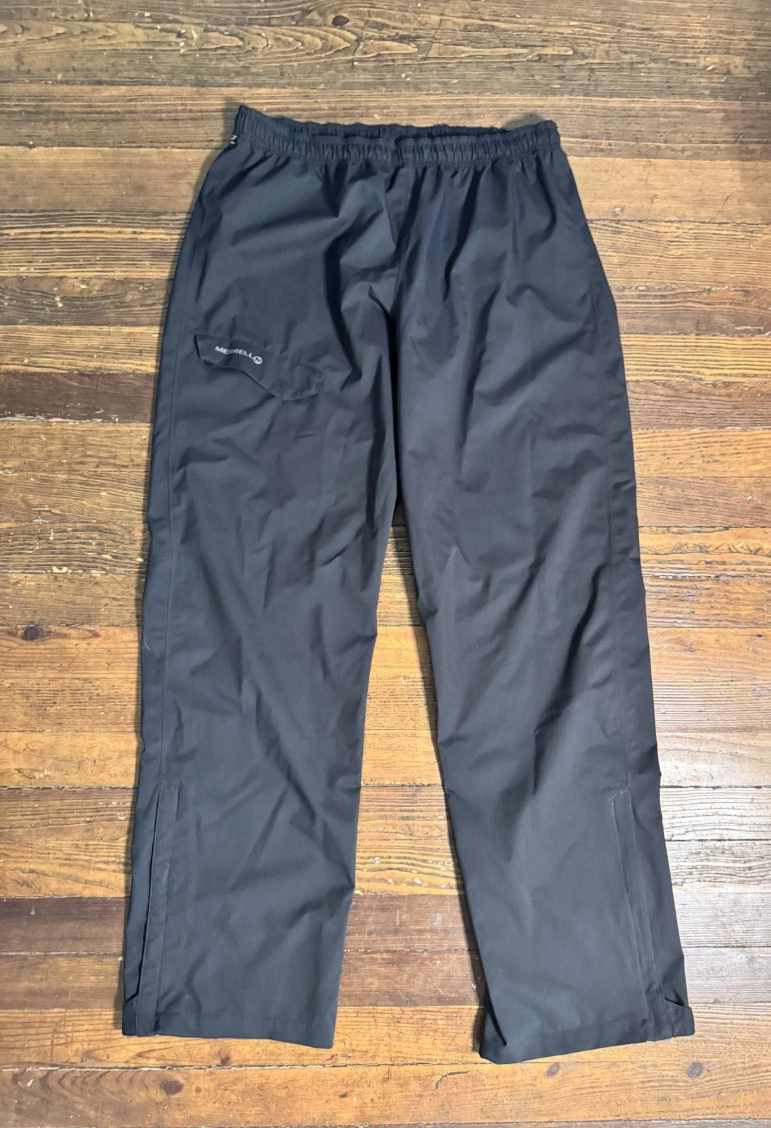 Merrell Men’s Opti-Shell Waterproof Rain Pants Black Shell XL Water Wind Proof